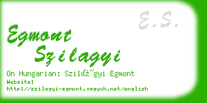 egmont szilagyi business card